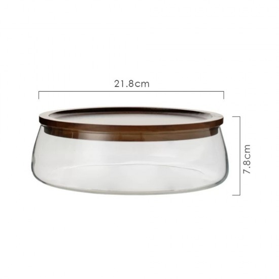 Wooden & Glass Serving Platter